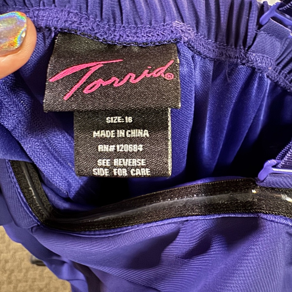 Torrid Blue Tiered Ruffled Sundress - Picture 3 of 6